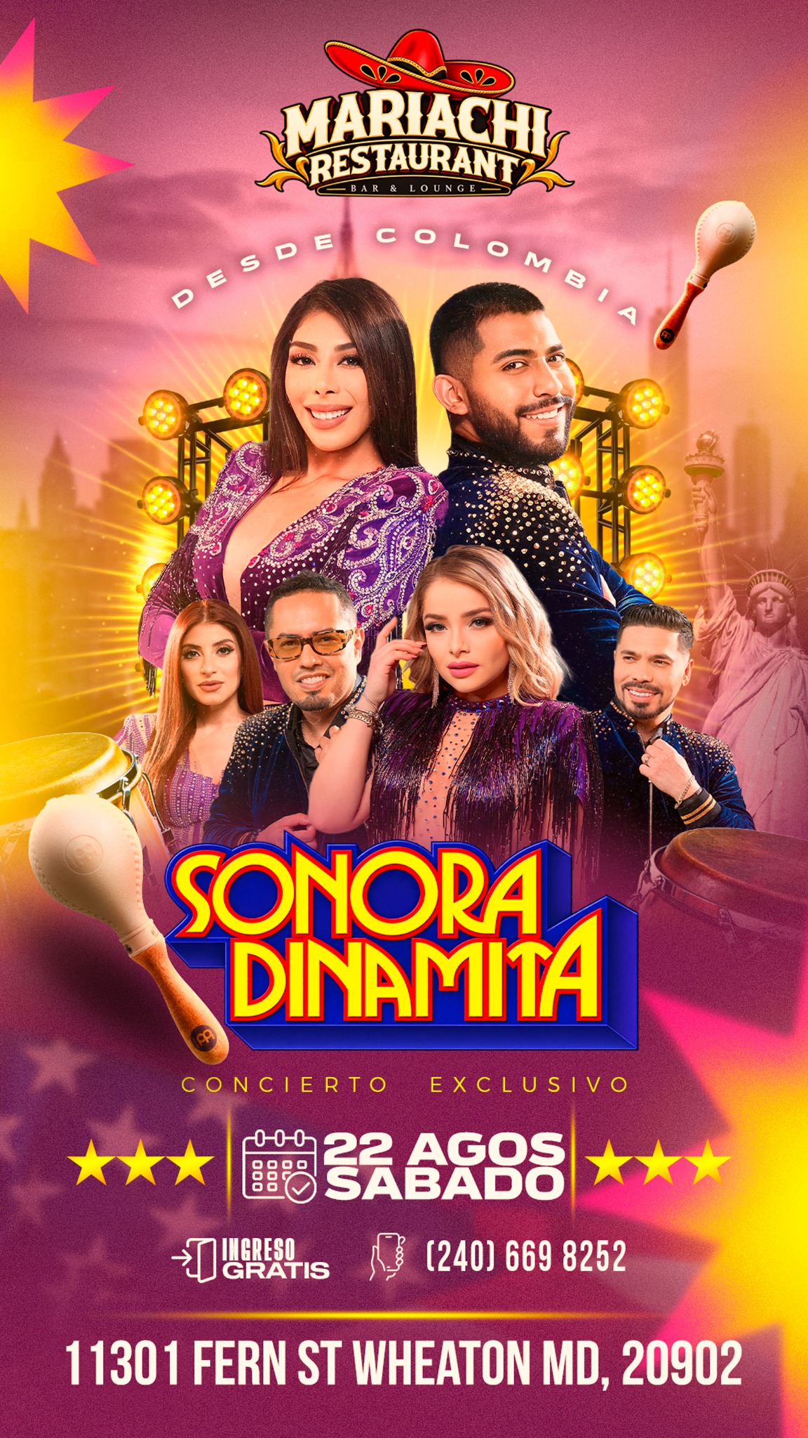 Flyer SONORA DINAMITA